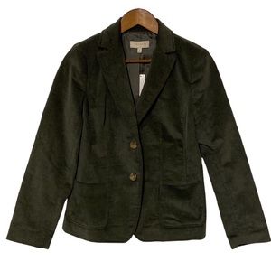 Talbots Olive Green Corduroy Blazer